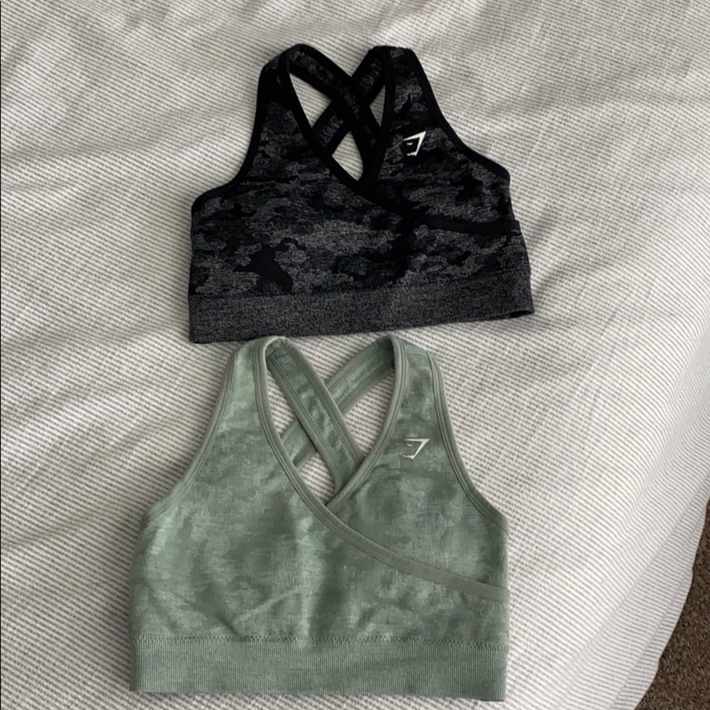 Gymshark Camo Seamless Sports Bras Smalls